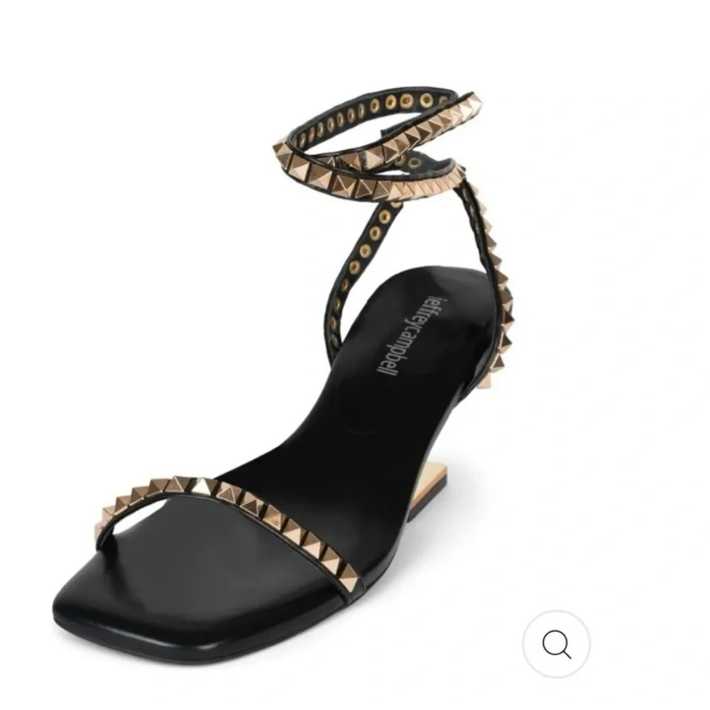 Black and Gold Studded Women's - Picture 6 of 6